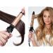 2-in-1 Curling Wand & Hair Straightener - Automatic Rotating Ceramic Ionic Hair Styling Tool for All Hair Types - Multi-functional Curler in Purple - Buy Online on GoSupps.com