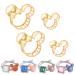 BUSOHA Mouse Head Hair Claw Clips  Metal Hair Clips for Thick/Thin Hair  2 PCS Large Claw Clips and 2 PCS Small Hair Clips  Non Slip Cute Hair Clip Strong Hold  Hair Accessories for Women Girls