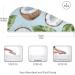 Watercolor Coconuts & Green Leaves Hair Towel 2 Pack - Super Absorbent Quick Dry Turbans for Women & Girls - Buy Online on GoSupps.com