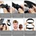 Haircut Guide Band - Hairs Trimming Guide Band | Neckline Shaving Template | Haircut Curved Silicone Bands | Sellf Hair Cutting Tools for Creating | Skin Fade Guidelines and for Diiy Haircuts Black - Buy Online on GoSupps.com