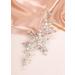 Deniferymakeup Bridal Rhinestone Hair Vine Silver Flower Headband Pearl Wedding Hair Vine Bridal Hair Piece Headpiece Prom Hair Accessory (Style 2) - Buy Online on GoSupps.com