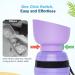 Pecute Dog Drinking Bottle - Portable Silicone Water Bottle with Foldable Bowl for On-the-Go Hydration | 350ml Purple - Buy Online on GoSupps.com