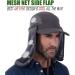 USHAKE Sun Cap Fishing Hat with Face Neck Cover Flap - Dark Grey - Buy Online on GoSupps.com