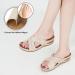 Judxsious Women's Comfortable Orthopedic Wedge Sandals - Cushioned Platform Sandals for Dressy Summer Beach Walking (6, Apricot) - Buy Online on GoSupps.com