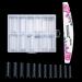 120 Pcs Transparent Acrylic Nail Tips - C Curve Builder Gel with Nail File | Ideal for Extensions & Practice - Buy Online on GoSupps.com