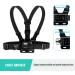 WEALPE Chest Mount Bracket for GoPro Hero 11 10 9 8 7 Max DJI OSMO & Xiaomi Yi - Universal Breast Strap Compatible - Buy Online on GoSupps.com