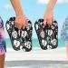Buy Mnsruu Musical Note Heart Flip Flops - Black & White - XS for Men & Women - Hotel Spa & Travel Essentials - Buy Online on GoSupps.com