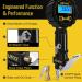 AZUNO Bike Tire Inflator with Pressure Gauge - Universal Presta and Schrader Chuck for Bicycle Air Compressor - Buy Online on GoSupps.com