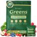 Greens Daily Gummies, Superfood Fruits and Veggies Blend with Spirulina, Chlorella, Prebiotics & Fiber, Adaptogens Multivitamin Supplement for Women & Men Digestive Health, Non-GMO, 240 Count 240 Count (Pack of 1)