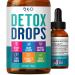 Detox Drops - 14 Day Cleanse for Colon and Digestion - Reduce Bloating, Liver and Kidney Detox, with Full Body Repair and Cleanse- for Men and Women