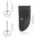 BEZOX 2 Piece Professional Nail Scissors Set - Extra Sharp Curved & Straight Blades in Dark Silver for Manicure & Pedicure - Buy Online on GoSupps.com