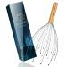 NICEMOVIC Scalp Head Massager, Wooden Handheld Head Massager Scratcher Tingler Tools, 20 Fingers Hair Scalp Scratcher for Deep Relaxation and Stress Relief 1 Pack Wooden