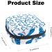 Anna Cowper Shark Pattern Sanitary Napkin Storage Bag - Multi-colored Portable Period Pouch for Women and Teen Girls - Buy Online on GoSupps.com