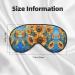 Unisex Sunflower Oil Painting Sleep Mask - Double-Sided Eye Mask for Sound Sleep & Skin Care - Buy Online on GoSupps.com