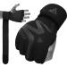 RDX Boxing Inner Gloves Hand Wraps Men Women, Hybrid Design Gym Weight Lifting Workout, 50Cm Long Wrist Support, Neoprene Under Mitts, MMA Muay Thai Martial Arts Training, Kickboxing Punching Black Medium
