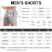 BUXKR Men's 5 Inch Quick Dry Gym Workout Shorts with Zipper Pockets - Light Grey, Medium - Buy Online on GoSupps.com