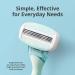 Dorco EVE3 Women's Razors - Extra Smooth Shaving with 3 Curved Blades and Moisture Bar - Includes 1 Handle and 2 Refills - Aloe Vera Infused - Interchangeable Cartridges - Buy Online on GoSupps.com