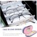 Solustrie Pink Double-Layer Glasses Case for Women | Stylish Leather Sunglasses & Lens Holder | Travel Tweezers Included | Durable Violet PU Design - Buy Online on GoSupps.com