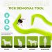 Rubigo 3 Pack Tick Remover Tools For Dogs Cats Humans. | Quick Safe And Painless Removal Of All Tick Sizes. 3 Different Sized Strong Plastic Tick Removers | For All Pets (Green) - Buy Online on GoSupps.com