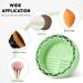 LELE LIFE Makeup Brush Cleaner Mat with Drying Rack Silicone Makeup Brush Cleaning Mat Scrubber Bowl Make Up Brush Cleaner Pad for Cosmetic Brushes Green - Buy Online on GoSupps.com