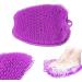 Simuer Foot Scrubber Cleaner Massager - Silicone Exfoliating Bath Mat for Dead Skin - Non-Slip with Suction Cups | Improves Foot Circulation & Reduces Pain - Purple - Buy Online on GoSupps.com