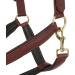 LeMieux Anatomic Headcollar for Horses - Padded Leather & Metal Fittings - Adjustable Full Brown - Buy Online on GoSupps.com