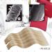 Moresoo 22 Inch Tape in Human Hair Extensions Caramel Blonde with Platinum Blonde Highlights | Skin Weft Hair Extensions 20 Pieces/50g #P14/613 - Buy Online on GoSupps.com