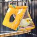 Rypet Winter Warm Bird Nest House - Hanging Hammock Velvet Shed Hut Cage Plush Fluffy Birds Hideaway Sleeping Bed for Parrot Parakeet Cockatiels Budgies Lovebird African Grey - Yellow - Buy Online on GoSupps.com