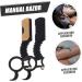 Doitool 2-Piece Manual Bear Razor Holder - Old-Fashioned Stainless Steel Shaving Mustache Knife for Men - Buy Online on GoSupps.com