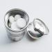 MEECN Pill Crusher & Stainless Steel Keychain Pill Holder Set - Crush Pills to Fine Powder, Waterproof Pill Cases for Vitamins - Buy Online on GoSupps.com