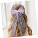 FRCOLOR Bridal Hair Accessories Bride Hair Accessories Bridal Bow with Clip Tulle Short Veil Bow Knot Bride Pearl Veil Checkered Hair Clip Hair Bow Iron Top Clip Girl Wedding Dress - Buy Online on GoSupps.com