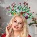 Runmi Christmas Light Up Headband LED Flashing Snowflake Christmas Headbands Lighting Star Hair Band Christmas Costume Hair Accessories for Women and Girls - Buy Online on GoSupps.com