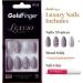 Halloween Nails Gold Finger Full Cover Nails Luxury Design Long Length GFL16 (New) - Buy Online on GoSupps.com