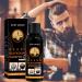 Buy Ximan Beard Color for Men - 30ml Herbal Black Dye Shampoo | Permanent Mustache Coloring & Beard Cleaning Solution - Buy Online on GoSupps.com