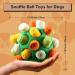 Larimuer Sniffing Ball for Dogs - Interactive Snuffle Toy for Small & Medium Pets - Portable Sniffing Car Toy (Green & Orange) - International Shipping Available - Buy Online on GoSupps.com