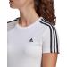 Adidas Women's 3-Stripes T-Shirt L - White/Black | International Shipping Available - Buy Online on GoSupps.com
