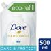Dove Liquid Hand Soap for Hydrated and Instantly Soft Skin Care & Protect Refill Deep Cleansing with Antibacterial Ingredient 500ml - Buy Online on GoSupps.com