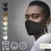 JAGO facial mask-washable 2-layer filter compartment made of cotton for women and men 2/4/8/8/10 Set and color selection-community mask makeshift mask everyday mask fabric mask 6 Series Black