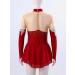 Oyolan Rhinestone Ice Skating Dress for Girls - Burgundy, 8 Years - Buy Online on GoSupps.com