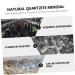 Toyandona 2ST Quartz Mineral Specimens - Geological Rehearsal Sample Ores for Teachers - Natural White Crystal Decor - 3x3cm Transparent Ore Decorations (2 PCS) - Buy Online on GoSupps.com