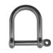 Stainless Steel 316 Wide D Shackle 3/8" (10mm) Wide D