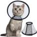 Vivifying Cat Cone Collar 5.5-7.2 Inches - Lightweight Plastic Recovery Elizabethan Collar for Small Cats, Mini Puppies, and Rabbits - Black-S - Buy Online on GoSupps.com