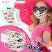 50 Pcs Kids Face Cover Disposable 3 Ply Cute Cartoon Printing Face Bandanas (#2) - Buy Online on GoSupps.com