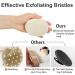 Body Exfoliating Brush for Shower | Anti-Slip Scrubber | Deep Cleansing & Softens Skin | Improves Circulation | Reduces Ingrown Hairs - 1 Pack Cream White - Buy Online on GoSupps.com