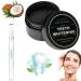 Roinaaid 4 pieces tooth white powder teeth whitening teeth lighten lightening of coconut shells tooth powder white teeth white teeth tooth whitening pin white teeth