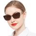 OCCI CHIARI Reading Sun Glasses for Women 2.25x Sunglasses with Readers Outdoor Brown Lens(1.0 1.25 1.5 1.75 2.0 2.25 2.5 2.75 3.0 3.5) Gray/Brown Lens 2.25 x