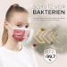 50 Small Red Disposable Face Masks | Made in Germany | CE Certified | Triple Layer Filtration | Elastic Earloops | Breathable | Type IIR - 99.78% Filtration - Buy Online on GoSupps.com