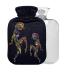 African Woman Hot Water Bottle with Cover 1L Small Hot Water Bag for Pain Relief Headaches Neck and Shoulders BPA Free
