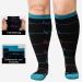 Buy Putuo Compression Stockings for Men & Women - Thick Calves Oversize Support for Thrombosis Flight & Running - Multi-Color 3XL - Buy Online on GoSupps.com