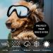 Dog Goggles for Medium and Large Dogs Dog Fashion Sunglasses Windproof Dustproof Snowproof Adjustable Pet Sunglasses for Outdoor Riding Driving Eyewear Protection (Black) - Buy Online on GoSupps.com